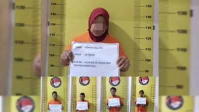 Polres Labusel berhasil mengungkap jaringan narkoba yang dikendalikan oleh seorang wanita paruh baya