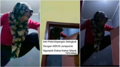 Istri Polisi Dicurigai Selingkuh dengan ASN dan Melarikan Diri dengan Keterampilan Seperti Spiderman