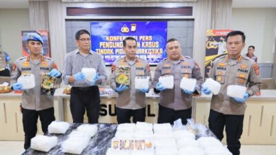 Polisi Sulsel Berhasil Mencegah Penyelundupan 30 Kilogram Sabu Seharga Rp 46 Miliar