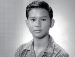 Prabowo Subianto during his younger years