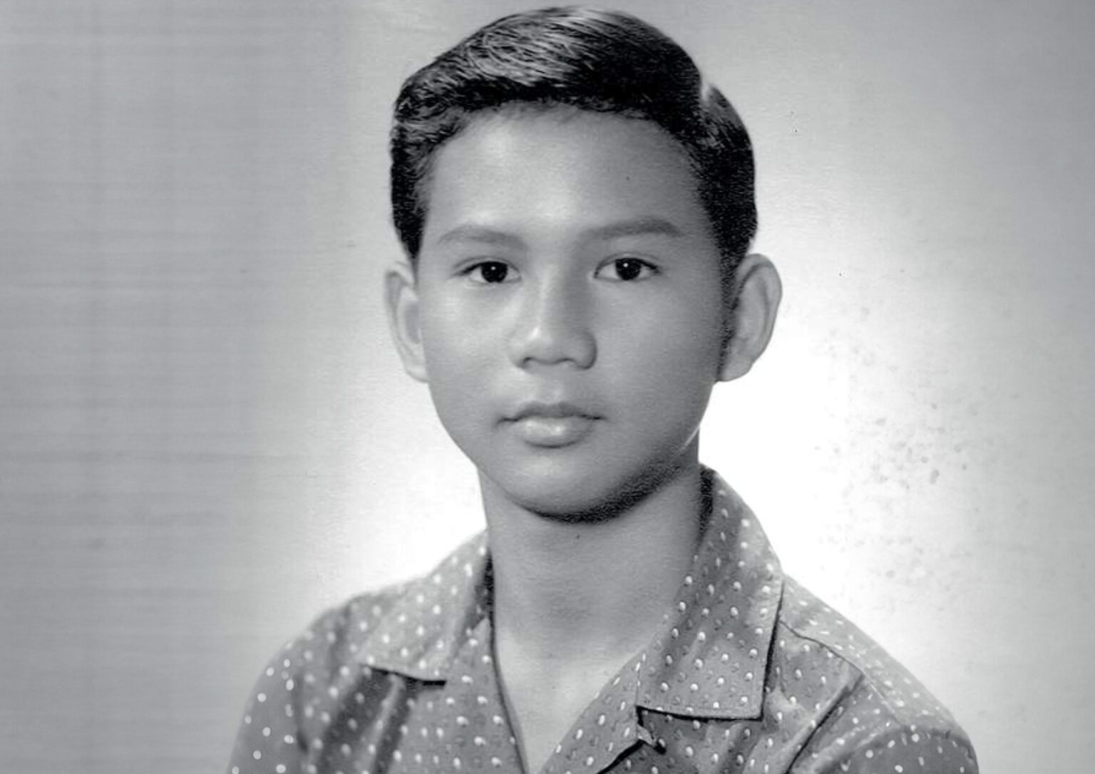 Prabowo Subianto during his younger years