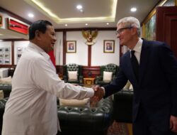 Tim Cook, Apple’s CEO, Visits Prabowo Subianto, the President-Elect, Following a Congratulatory Letter