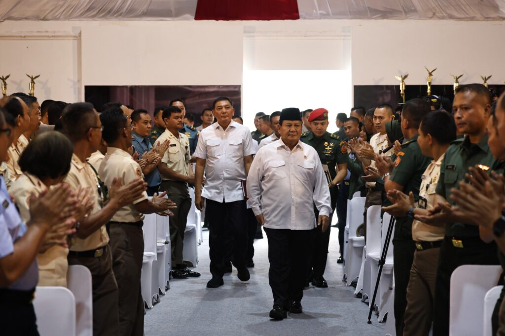 Prabowo Subianto Menyelenggarakan Acara Halal Bihalal bersama 1.000 Karyawan Kementerian Pertahanan