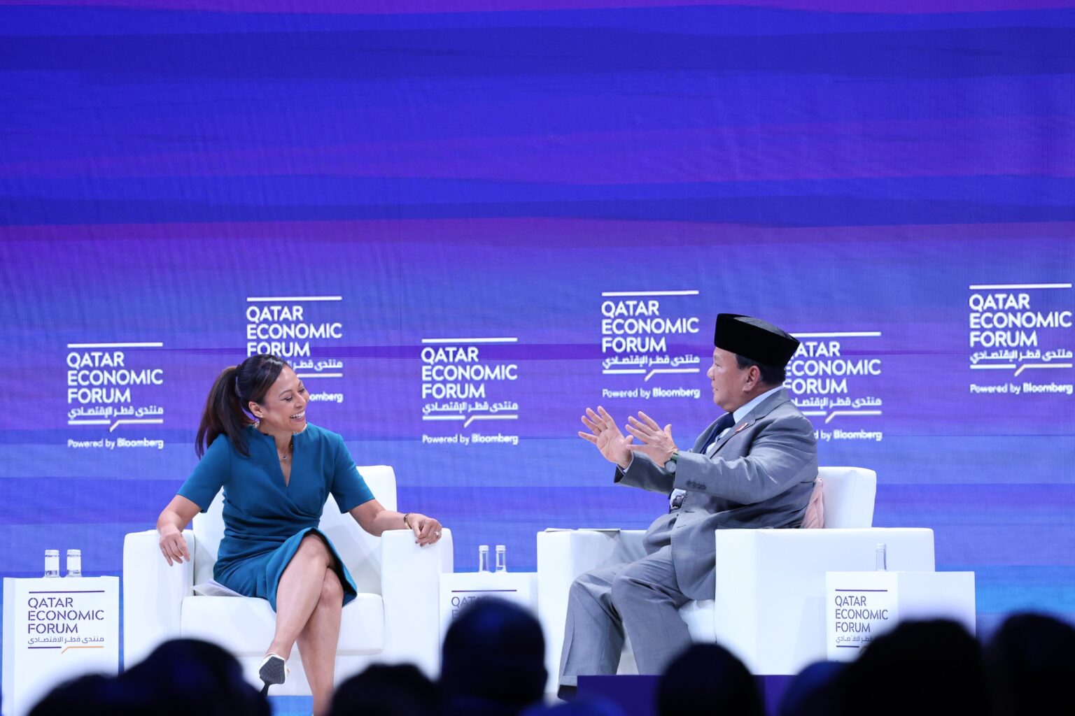 Prabowo Subianto Memberikan Jawaban Komprehensif tentang Demokrasi dalam Kepemimpinannya, Mendapat Apresiasi di Qatar Economic Forum