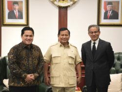 Meeting Between Prabowo Subianto and Erick Thohir Alongside Founder of Emaar Properties UAE, focusing on Potential Growth in Indonesia