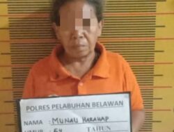 Nenek Pengedar Narkoba di Medan Ditangkap, Ditemukan 4 Plastik Klip Sabu Sebagai Barang Bukti