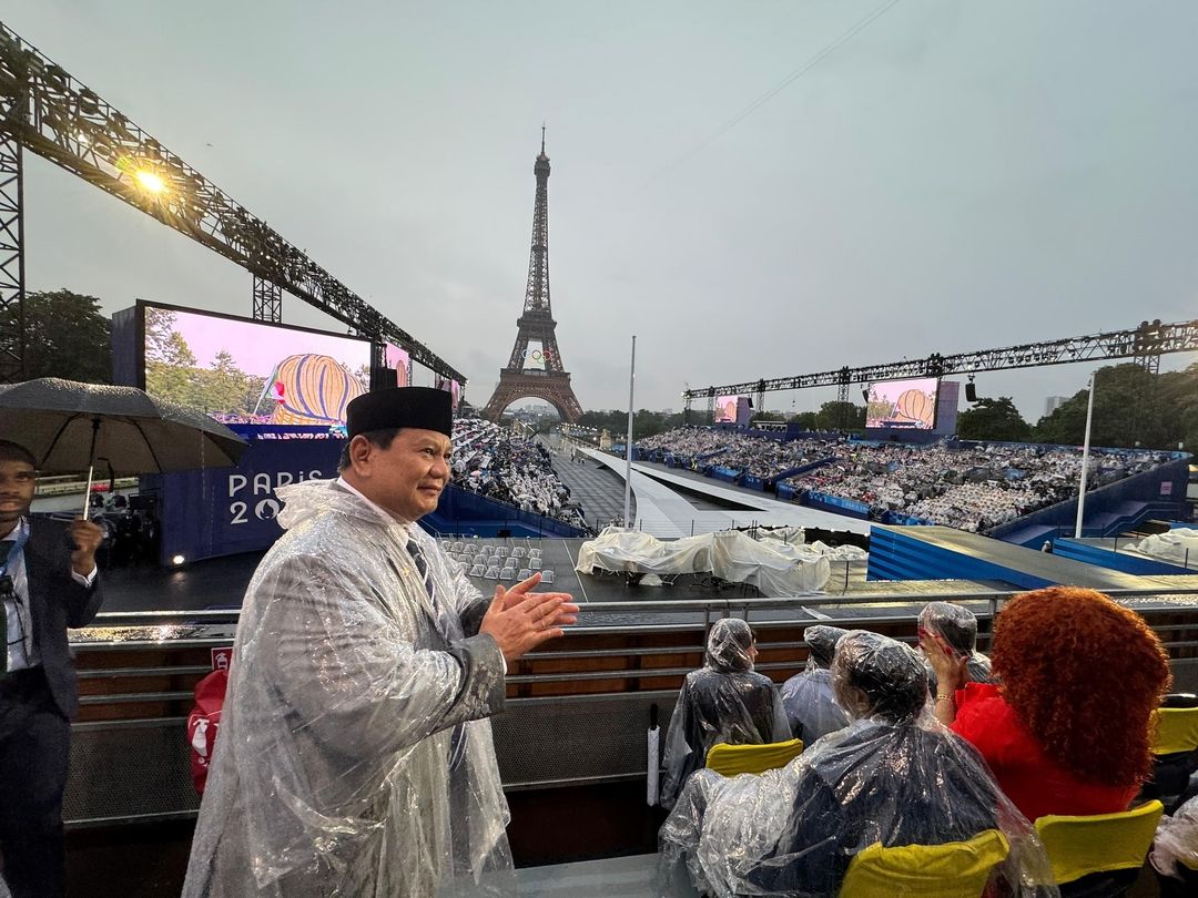 Prabowo Subianto Menghadiri Opening Ceremony Olimpiade Paris 2024, Memberikan Dukungan dan Semangat kepada Kontingen Indonesia