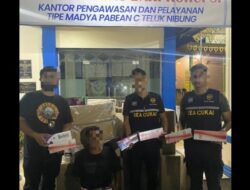 Bea Cukai Teluk Nibung Berhasil Mengamankan Ratusan Ribu Batang Rokok Ilegal dengan Menghentikan Minibus