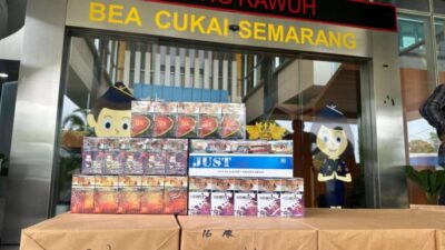 Bea Cukai Menindak Ribuan Batang Rokok Tanpa Cukai Senilai Satu Miliar Rupiah di Semarang